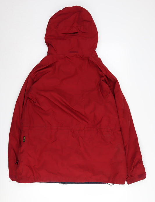 Berghaus Women's Red Parka Jacket Size 16 Hooded Waterproof
