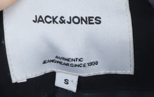 Jack & Jones Men's Black Hooded Parka Jacket Size S