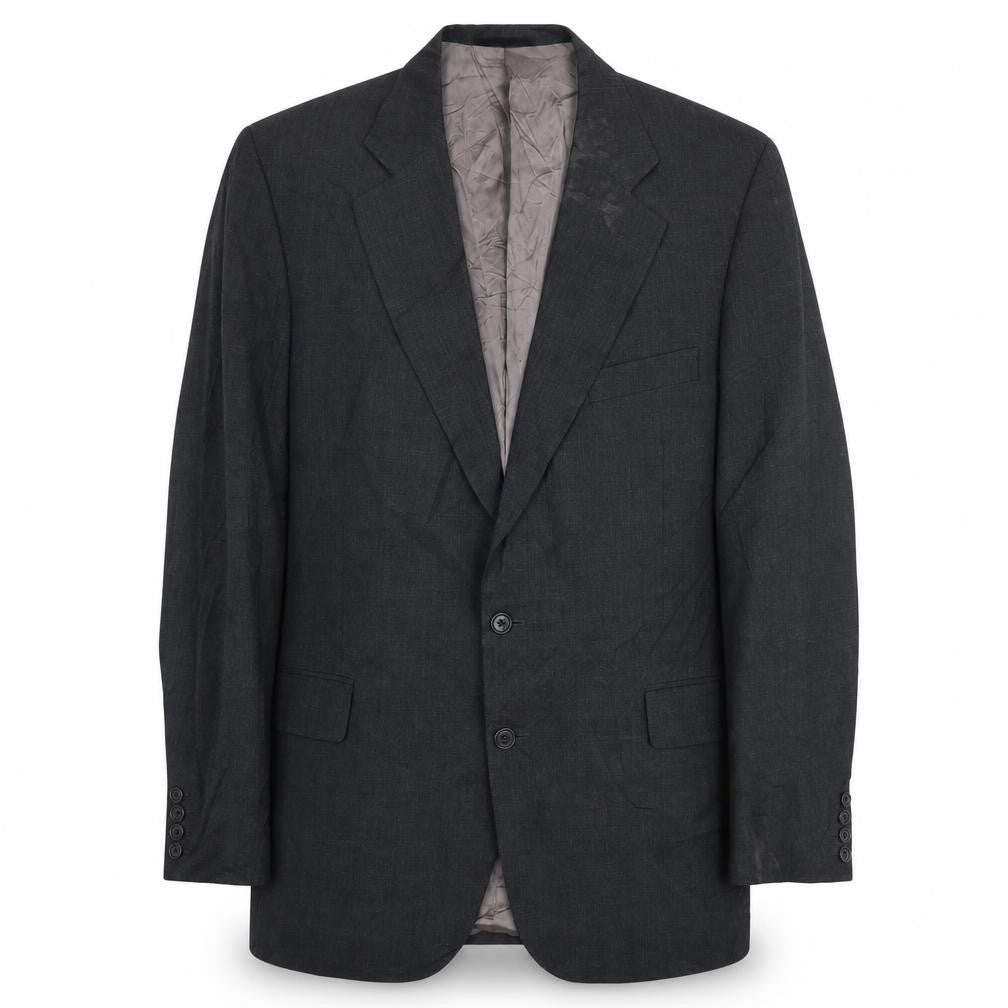 Mens 42 Chest Regular Austin Reed Black Two-Button Blazer