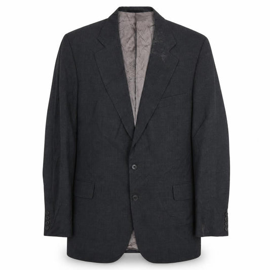Mens 42 Chest Regular Austin Reed Black Two-Button Blazer