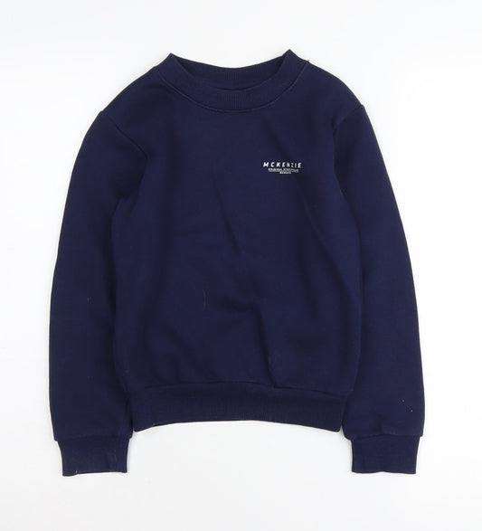 McKenzie Boys Blue Crew Neck Pullover Sweatshirt 8-10 Years