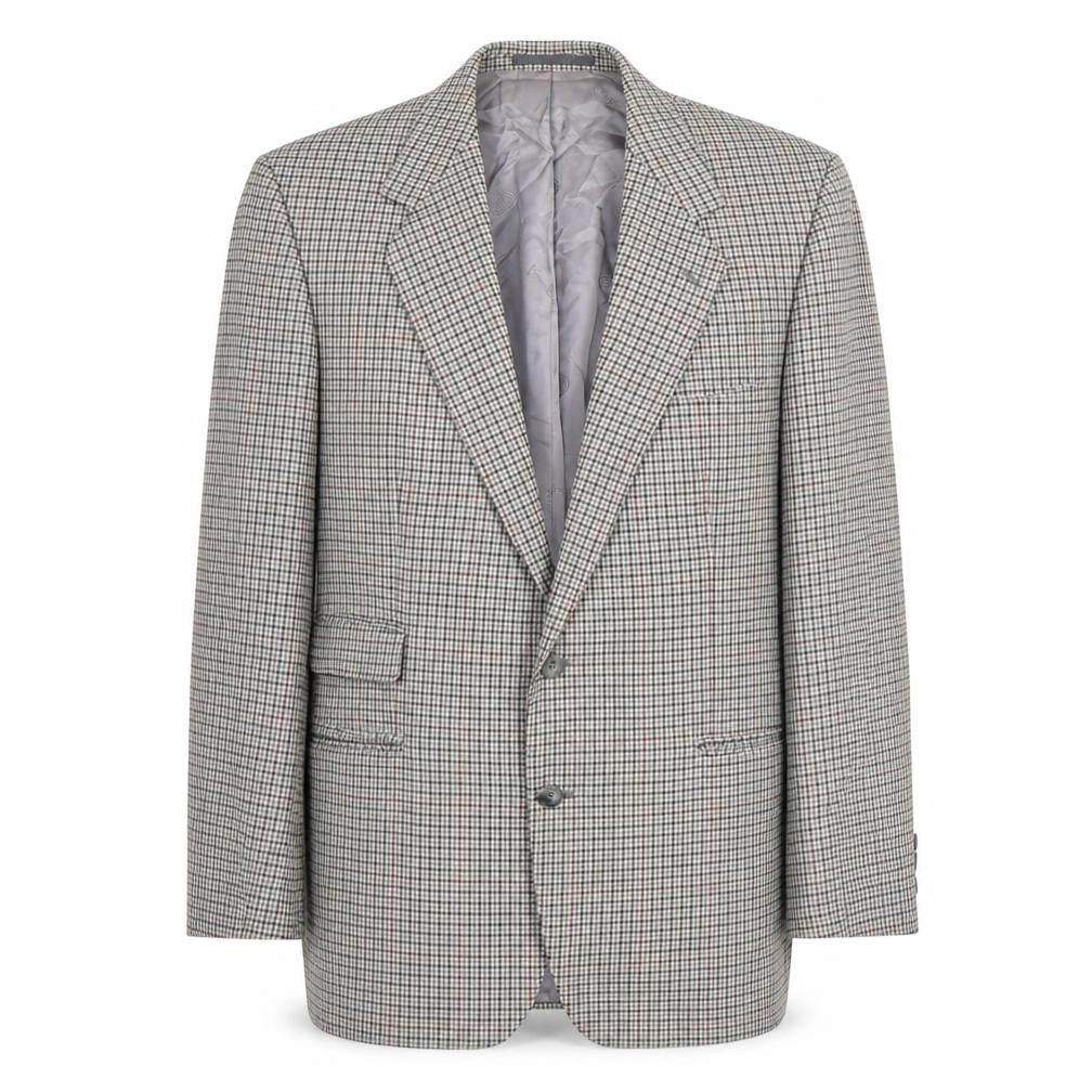 Mens 44 Chest Regular Magee Grey Two-Button Blazer