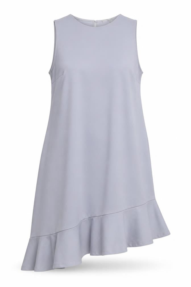 ASOS Women's Blue Ruffle Asymmetric Dress Size 18