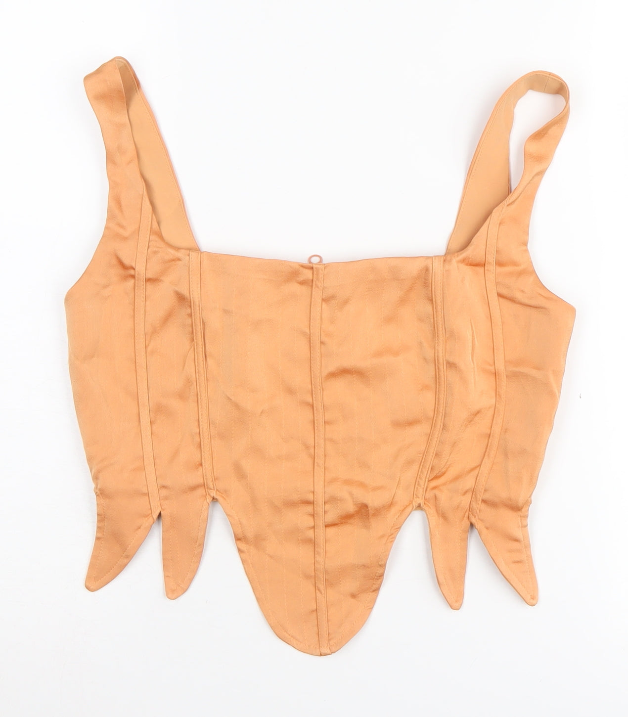 PrettyLittleThing Women's Orange Square Neck Camisole, Size 12