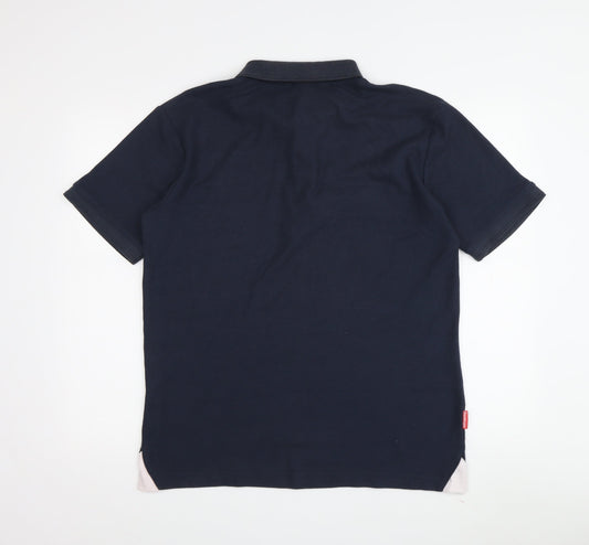 Slazenger Men's Blue Medium Polo Shirt Short Sleeve