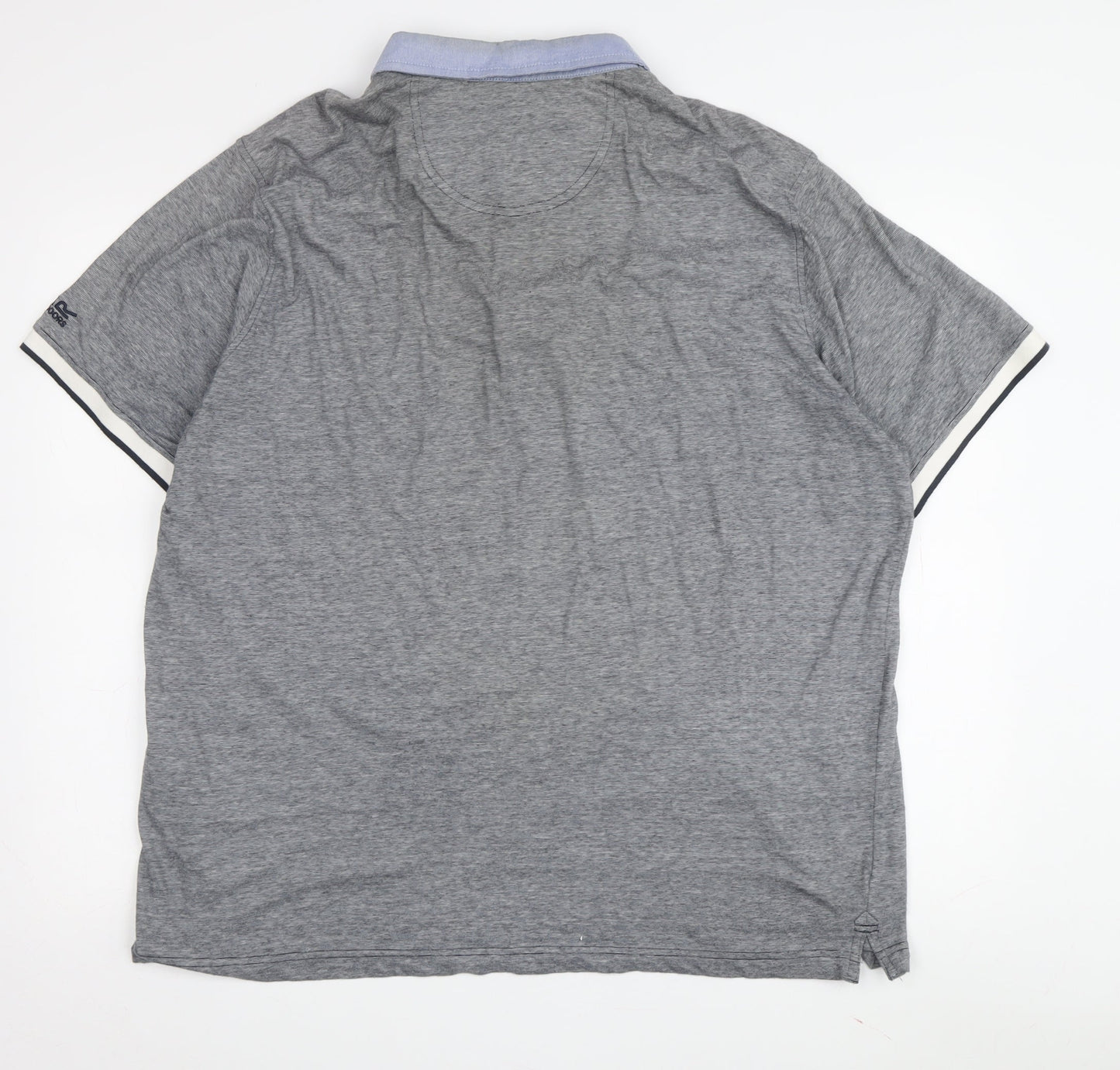 Regatta Men's Grey Cotton Polo Shirt, Size L