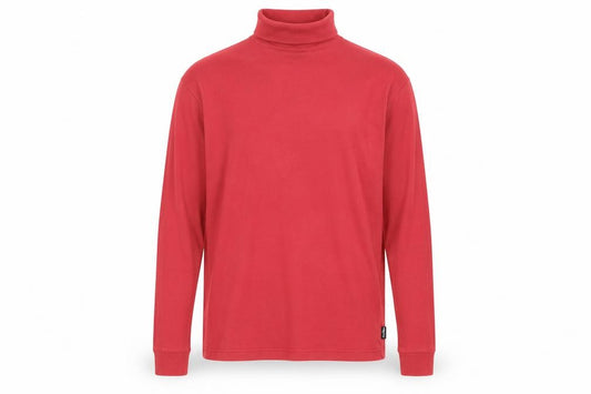 Peter Storm Men's Red Mock Neck Long Sleeve Top M