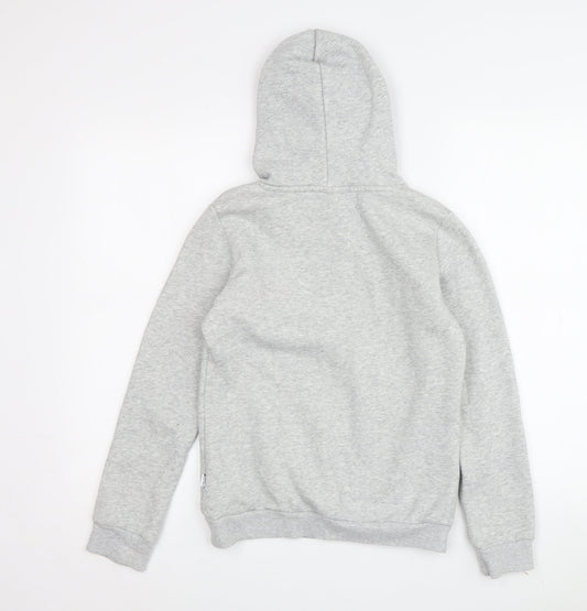 Puma Boys Grey Logo Hoodie 11-12 Years Pullover Style