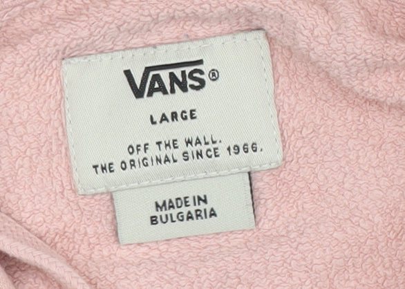 Unisex Adults UK L Regular VANS Pink Pullover Hoodie