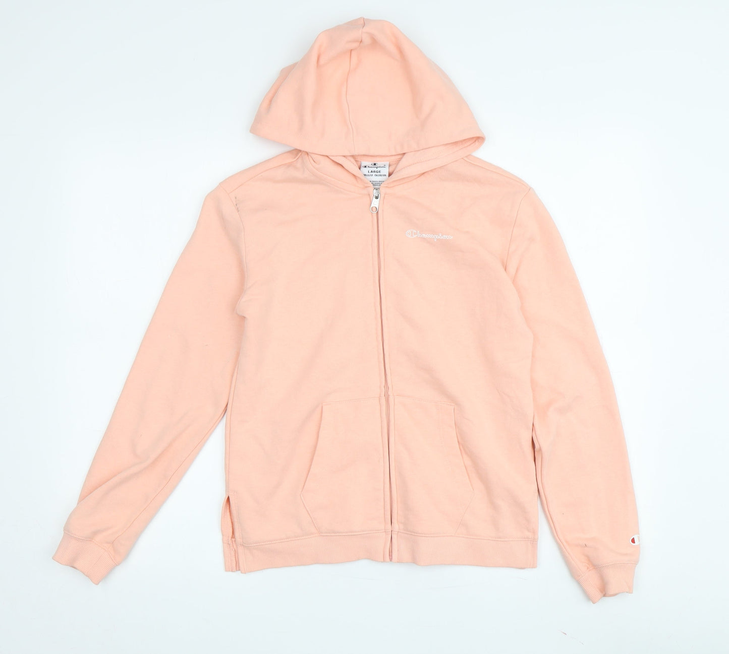 Champion Girls Pink Hoodie 11-12 Years Full Zip