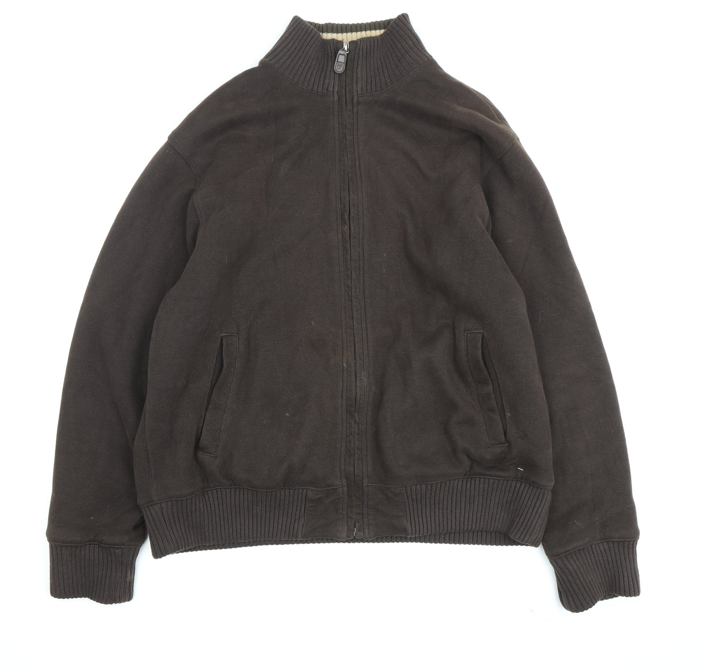 Marks and Spencer Men's Brown Bomber Jacket Large