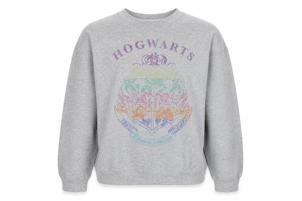Womens UK M Regular Harry Potter Grey Pullover Sweatshirt