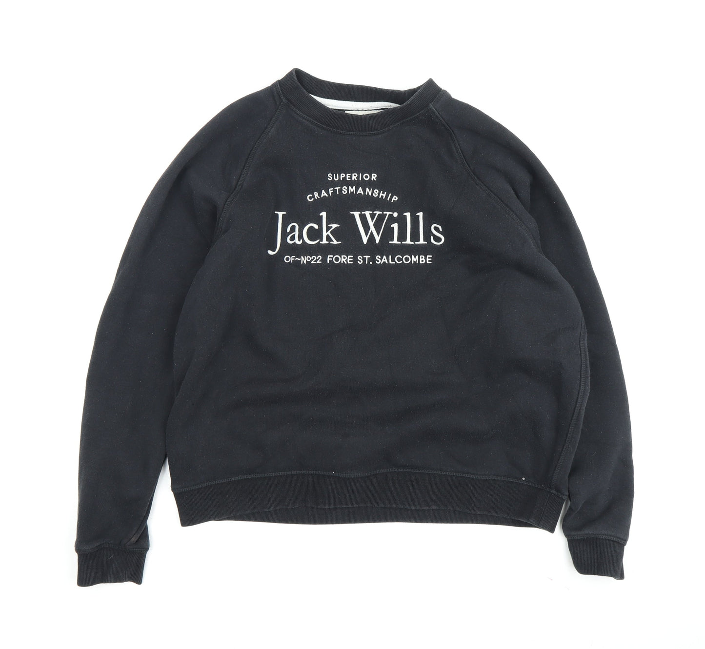 Jack Wills Women's Black Pullover Sweatshirt Size 16