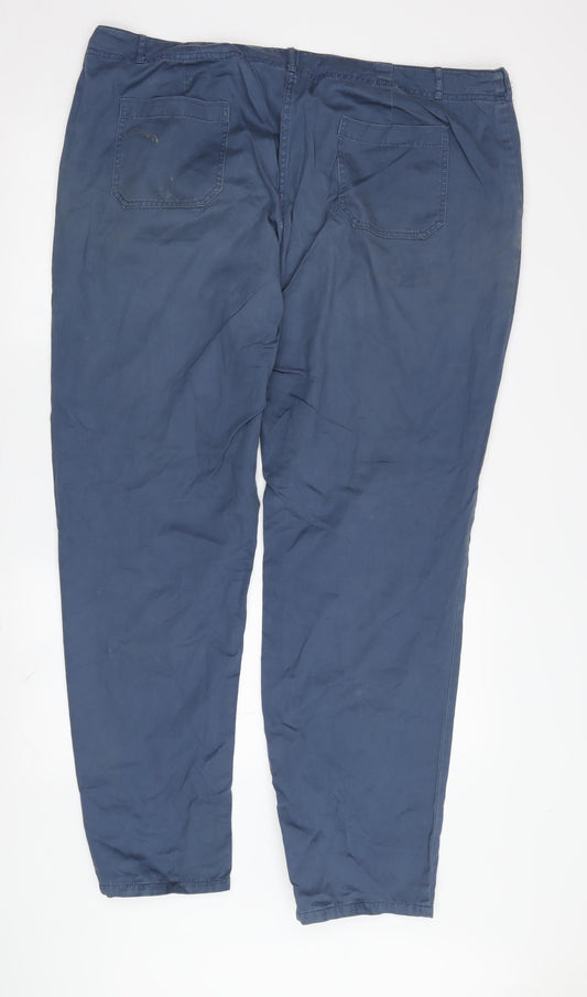 Boden Women's Blue Chino Trousers Size 18