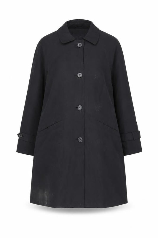 Womens UK Size 8 Classic Alexon Black Polyester Coat
