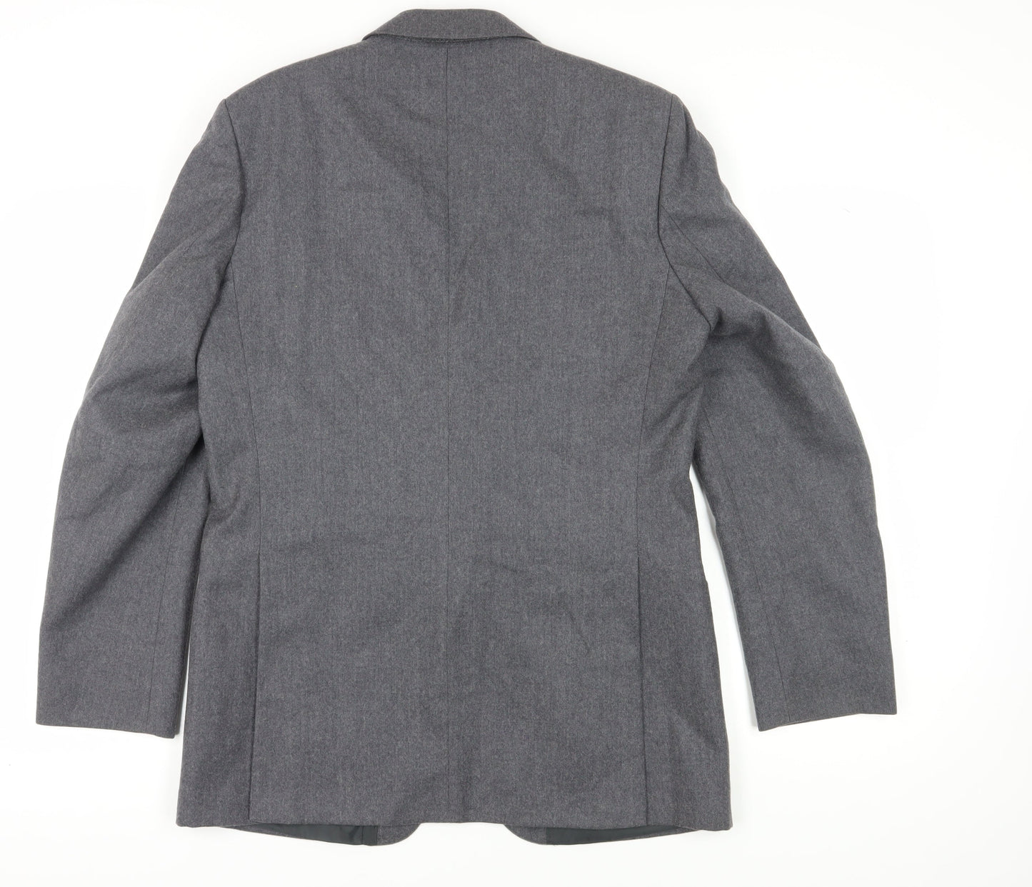 Centaur Grey Wool Men's Blazer, Notch Lapel, Size 40 Long