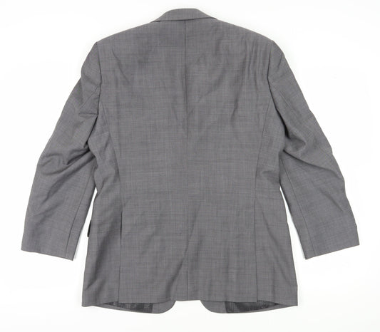 STVDIO Jeff Banks Men's Grey Wool Blazer 40 Short