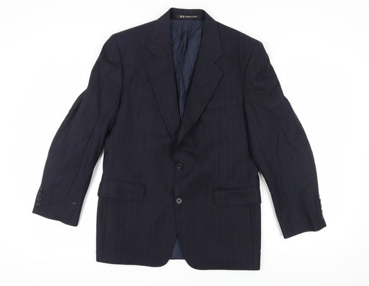 DAKS Men's Blue Blazer 38S Wool Business