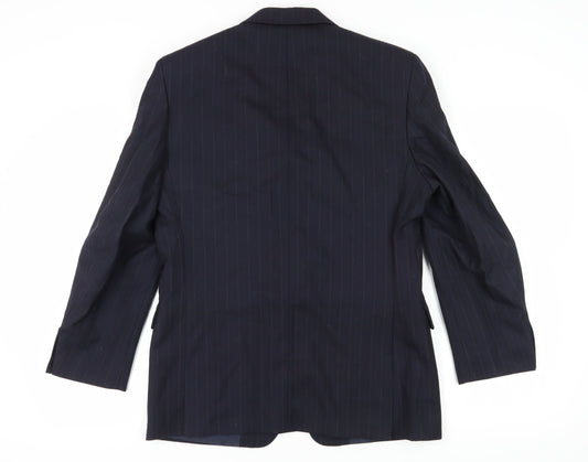 DAKS Men's Blue Blazer 38S Wool Business