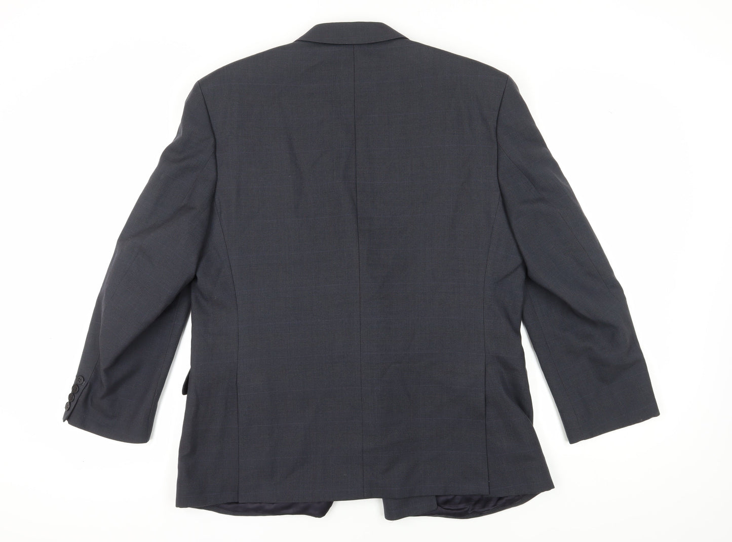 Centaur Men's Grey Wool Blazer, Size 42S, Double-Breasted