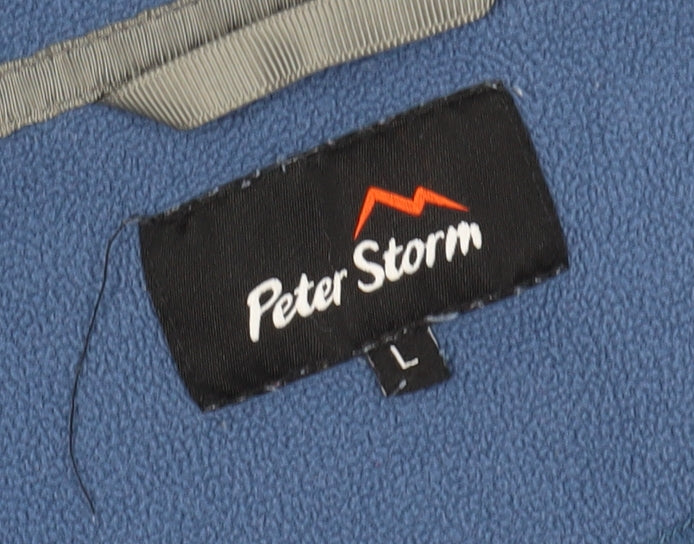 Peter Storm Men’s Blue Fleece 1/4 Zip Sweatshirt - L