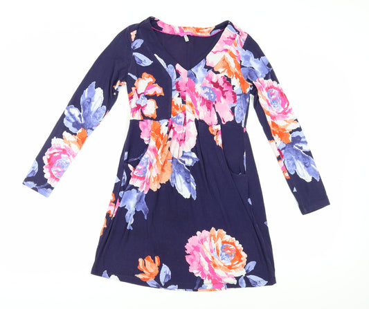 Joules Women's Multicoloured Floral Shift Dress, 8