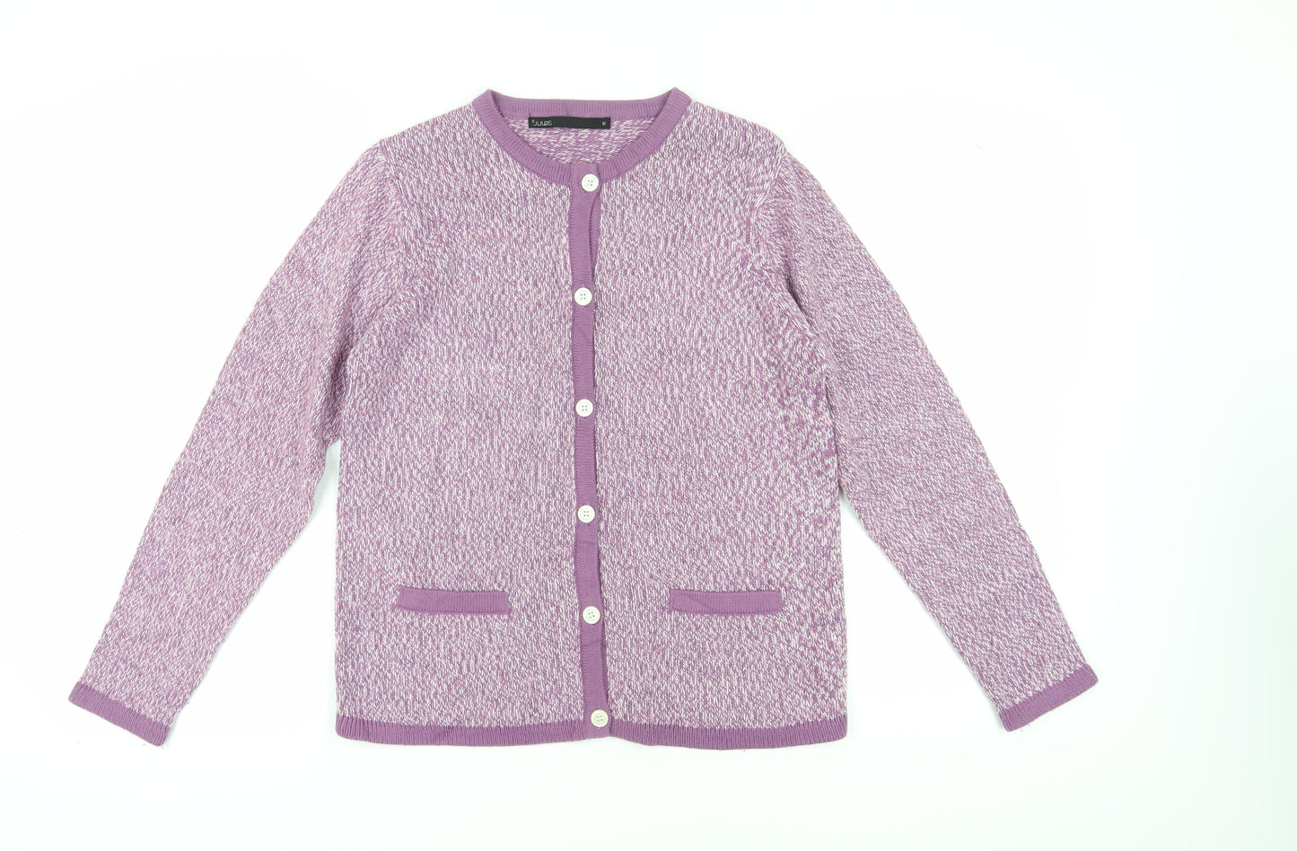 Jules Women's Purple Cardigan Medium Button Knit