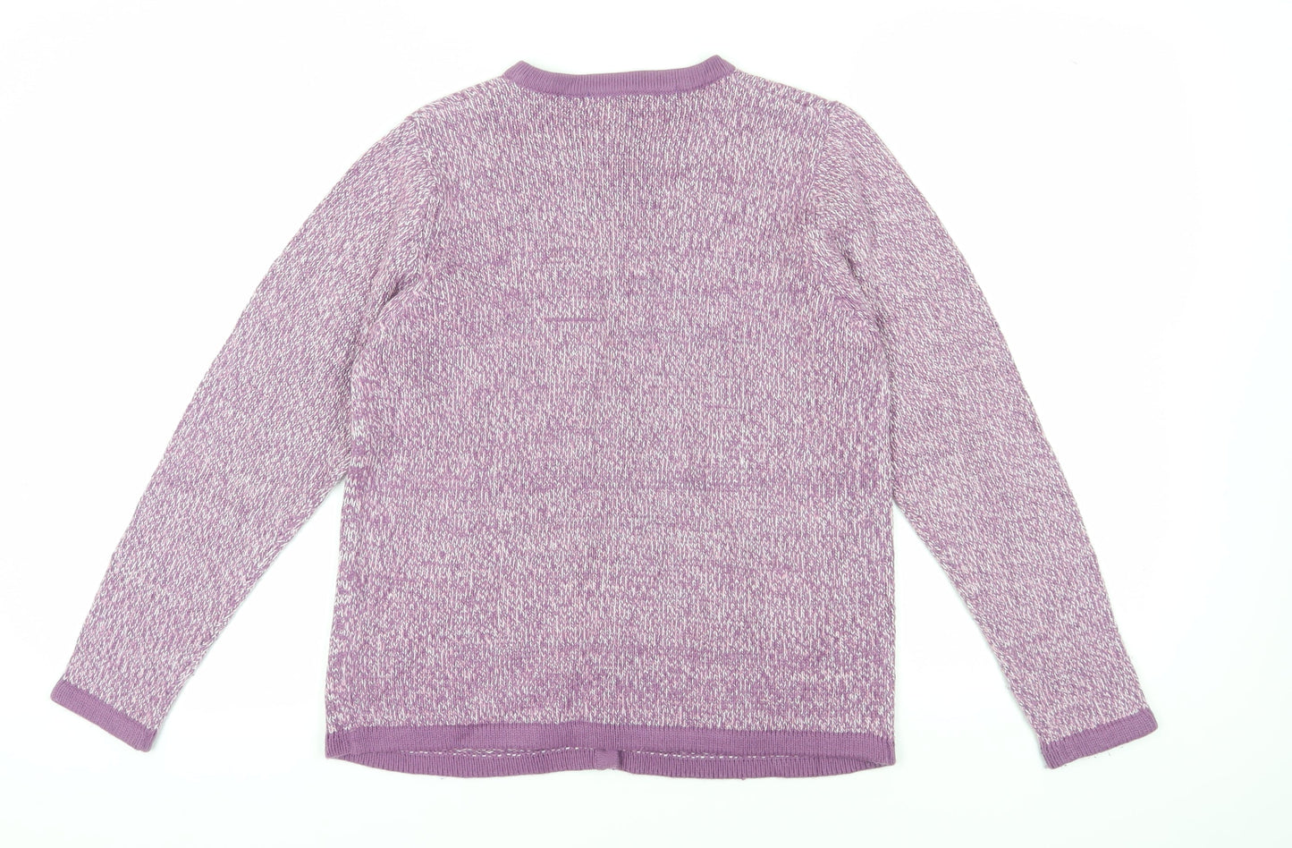Jules Women's Purple Cardigan Medium Button Knit