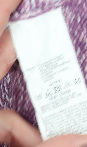 Jules Women's Purple Cardigan Medium Button Knit