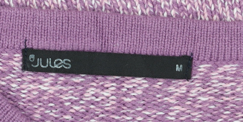 Jules Women's Purple Cardigan Medium Button Knit