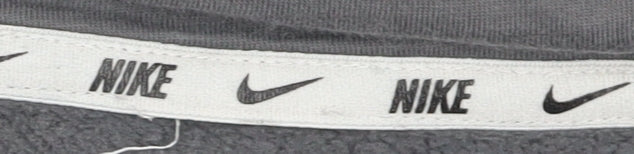 Nike Men's Grey Full Zip Hoodie L Sports Style