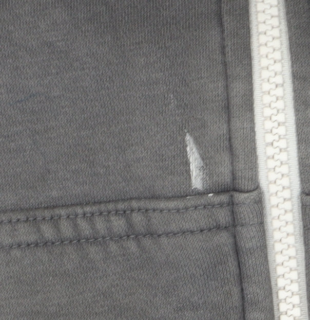 Nike Men's Grey Full Zip Hoodie L Sports Style