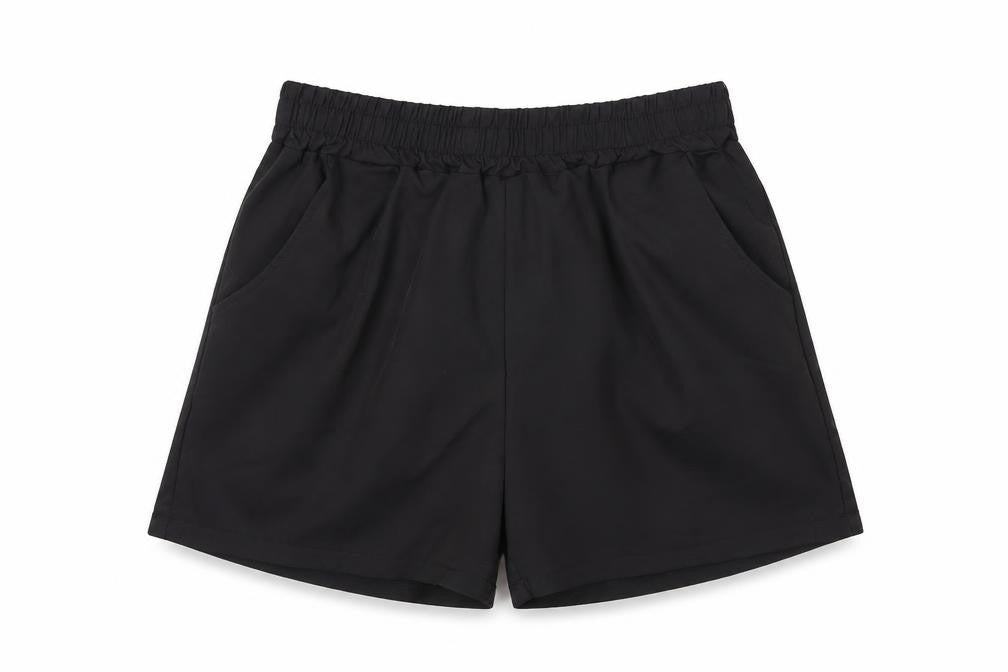 QED London Women's Black Paperbag Shorts S