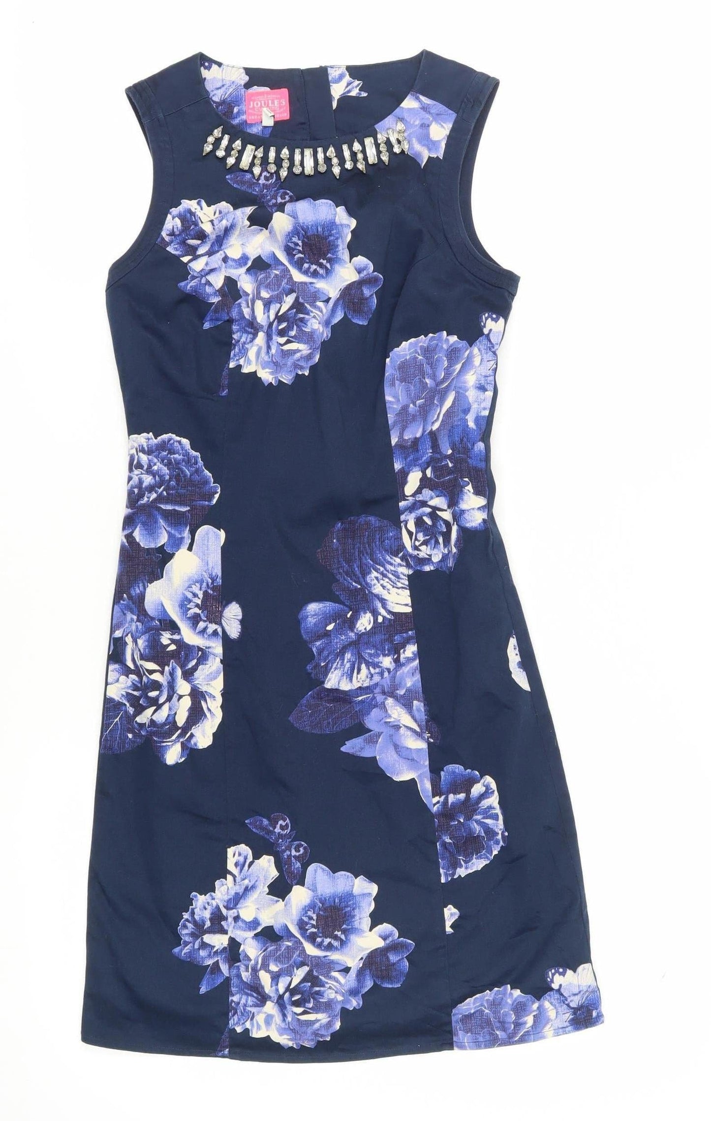 Joules Women's Blue Floral Sheath Dress Size 6