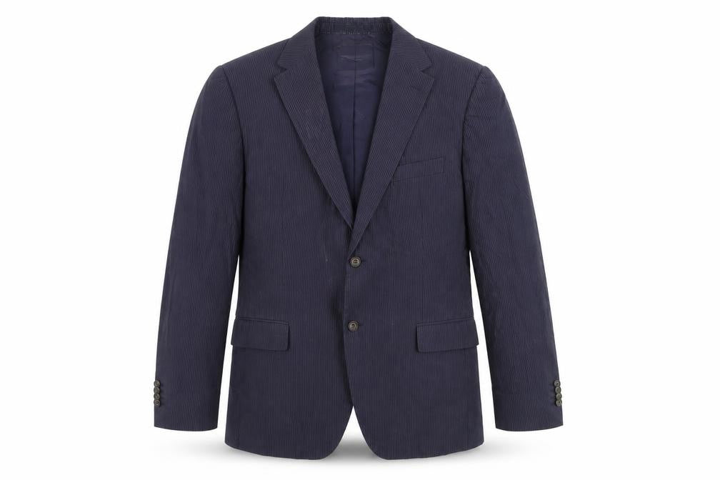 Mens 42 Chest Regular Tommy Hilfiger Blue Two-Button Blazer
