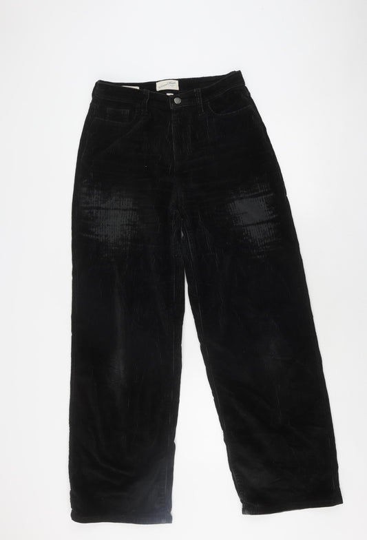 Universal Thread Women's Black Corduroy Trousers, Size 0