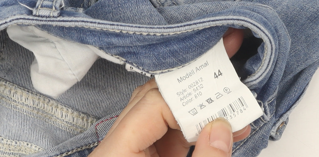 Raffaello Rossi Blue Skinny Distressed Jeans Size 18