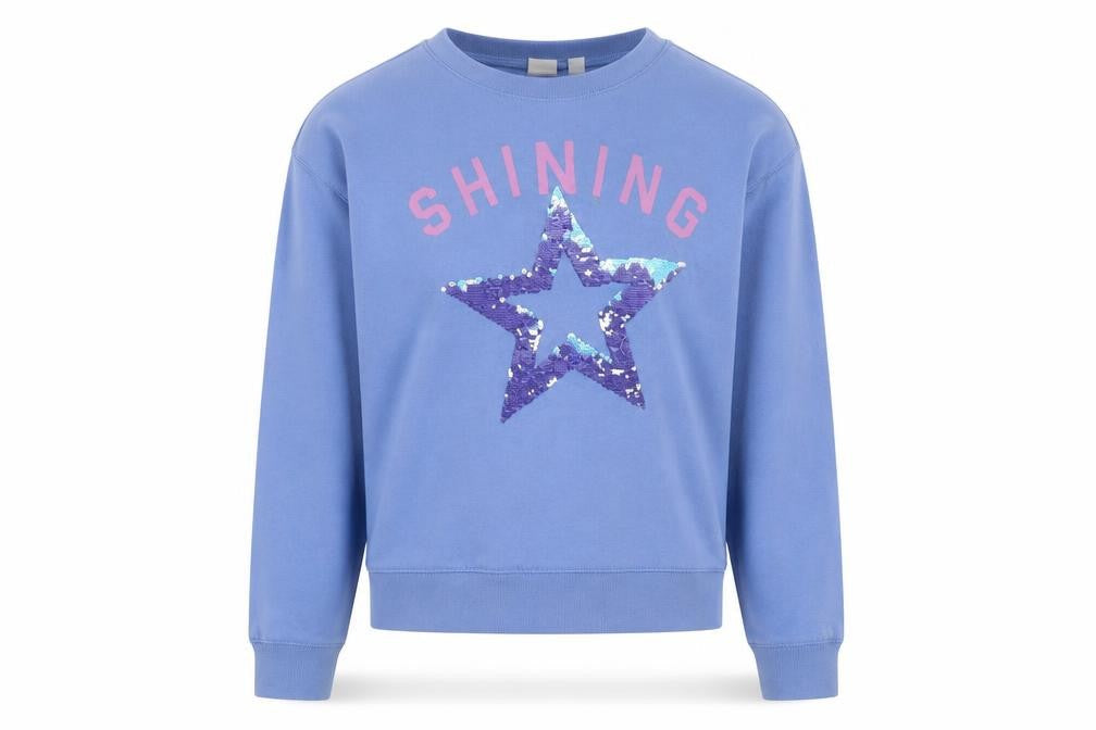 Gap Girls Blue Sequin Pullover Jumper XL