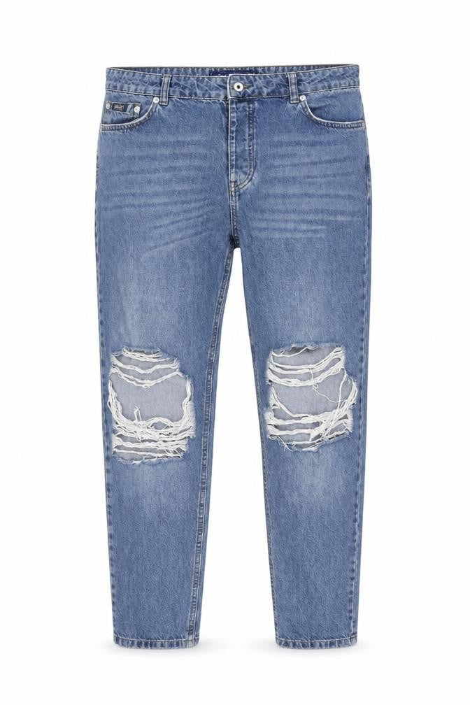 Superdry Women's Blue Boyfriend Jeans M Relaxed Fit
