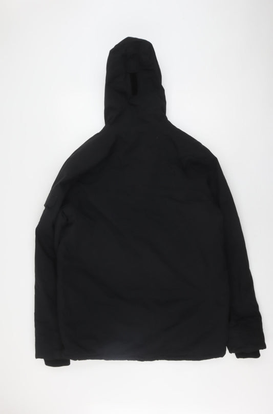 TOG24 Men's Black M Hooded Parka Jacket