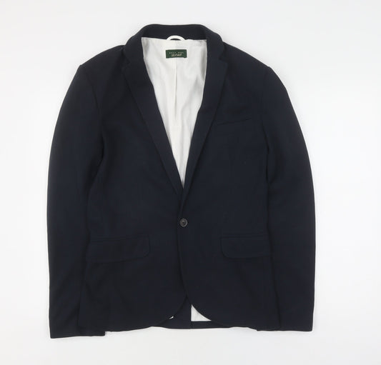 Zara Men's Navy Blazer, Sport Coat M