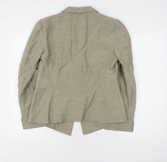 Armani Collezioni Women's Beige Blazer Size 18 Classic