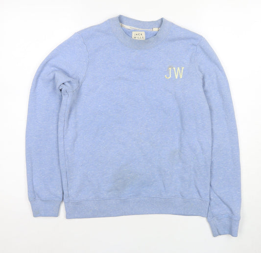 Jack Wills Women's Blue Pullover Sweatshirt M