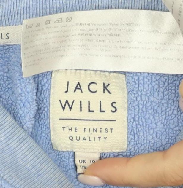 Jack Wills Women's Blue Pullover Sweatshirt M