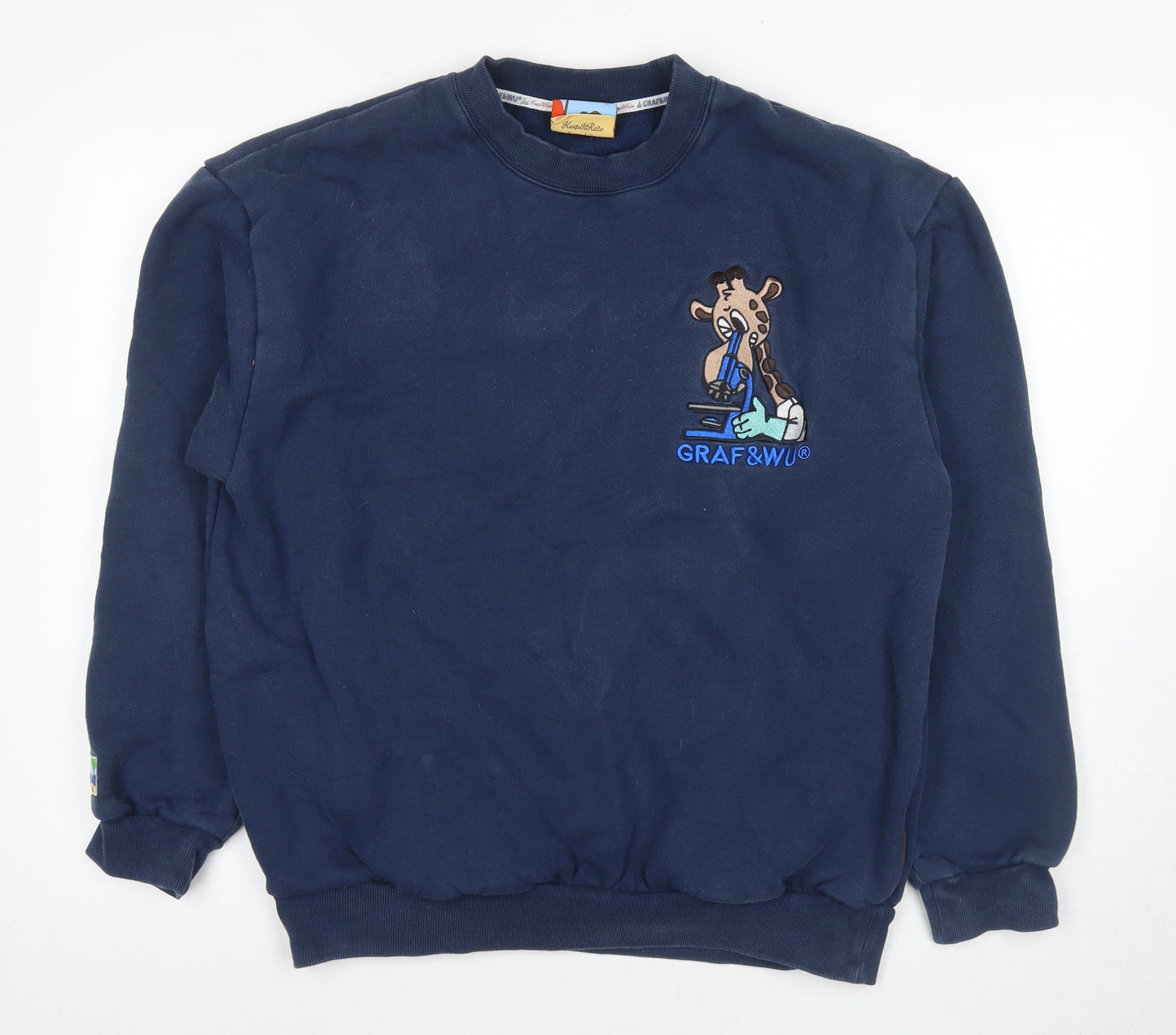 Graf & Wu Unisex Blue XL Pullover Sweatshirt