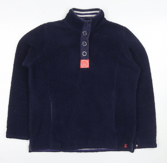 Joules Unisex Adults Blue Henley Sweatshirt - Size 6