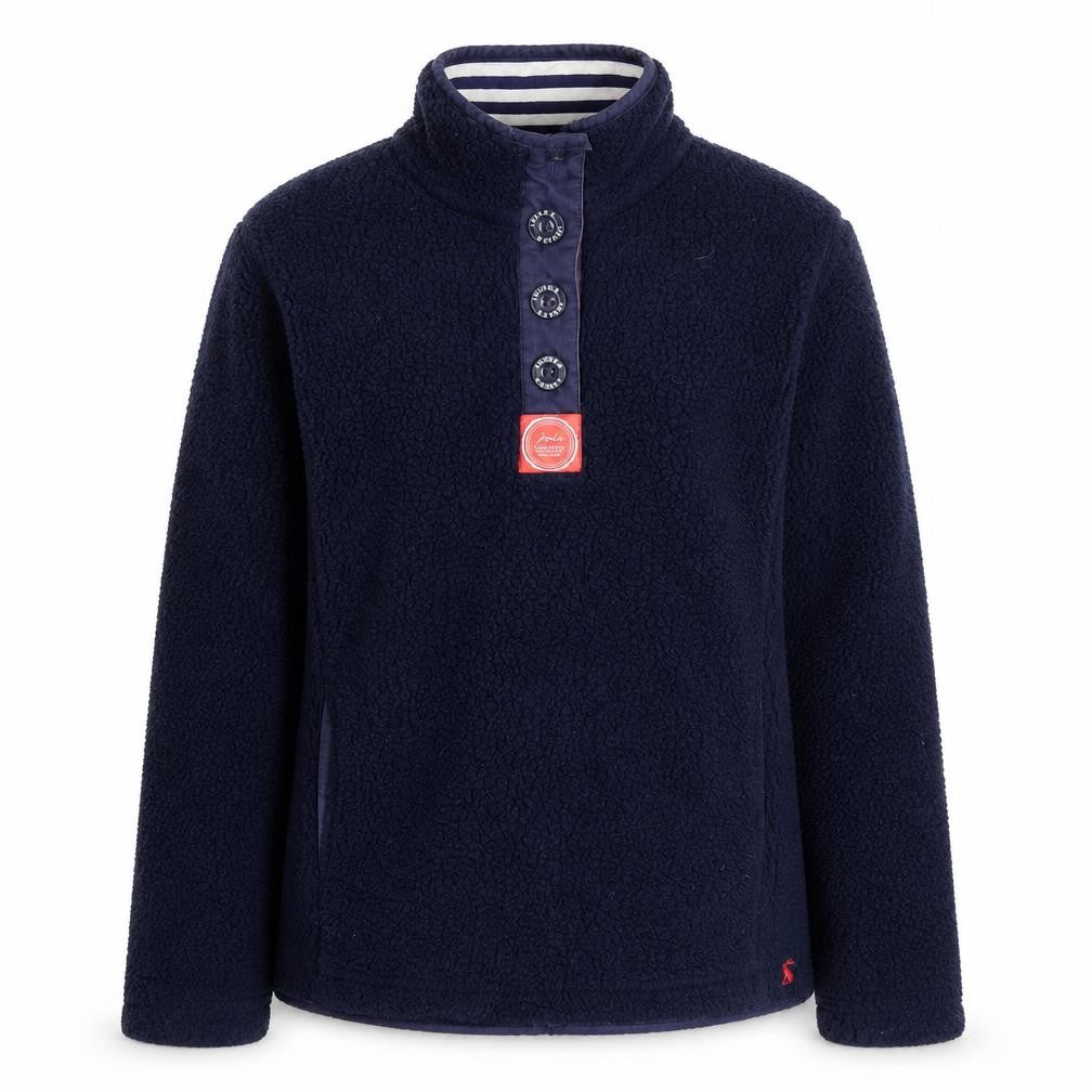 Unisex Adults UK 6 Regular Joules Blue Henley Sweatshirt