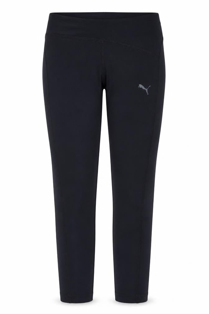 Front view of Puma Women's Black Leggings, size 12 Slim, Fit Activewear