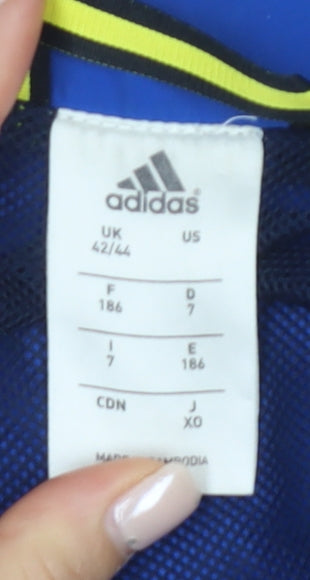 Adidas Men's XL Blue Windbreaker Jacket