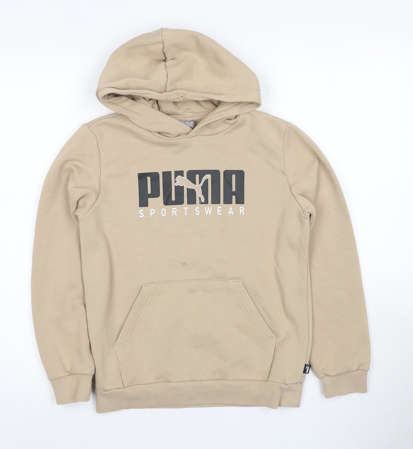 Puma Boys Beige Pullover Hoodie - 11-12 Years
